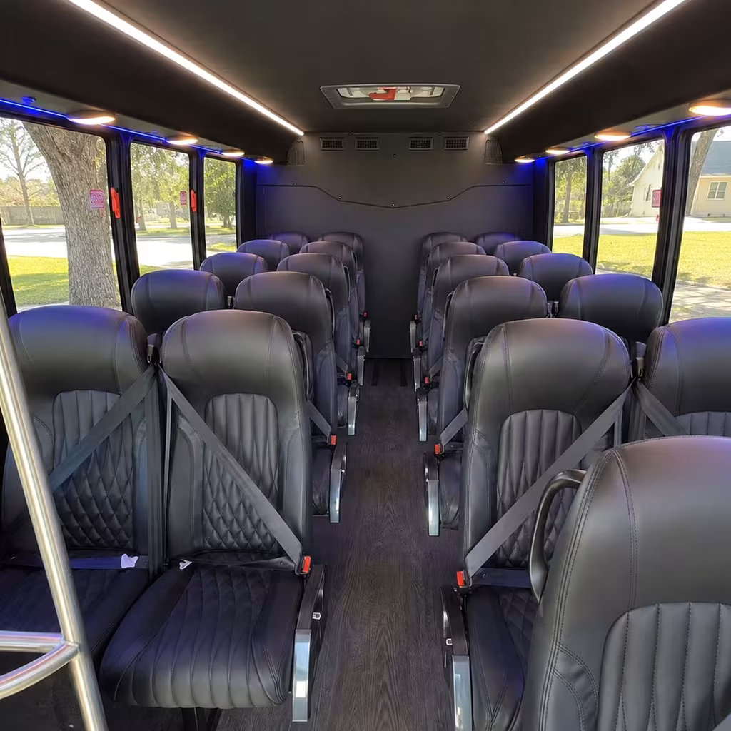 28 passenger minibus interior