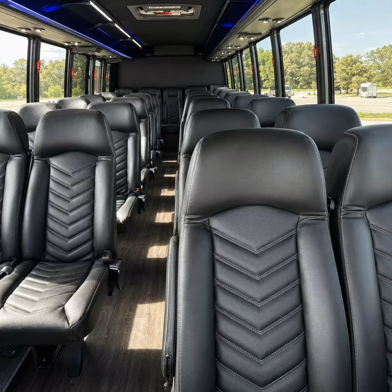30 passenger minibus interior