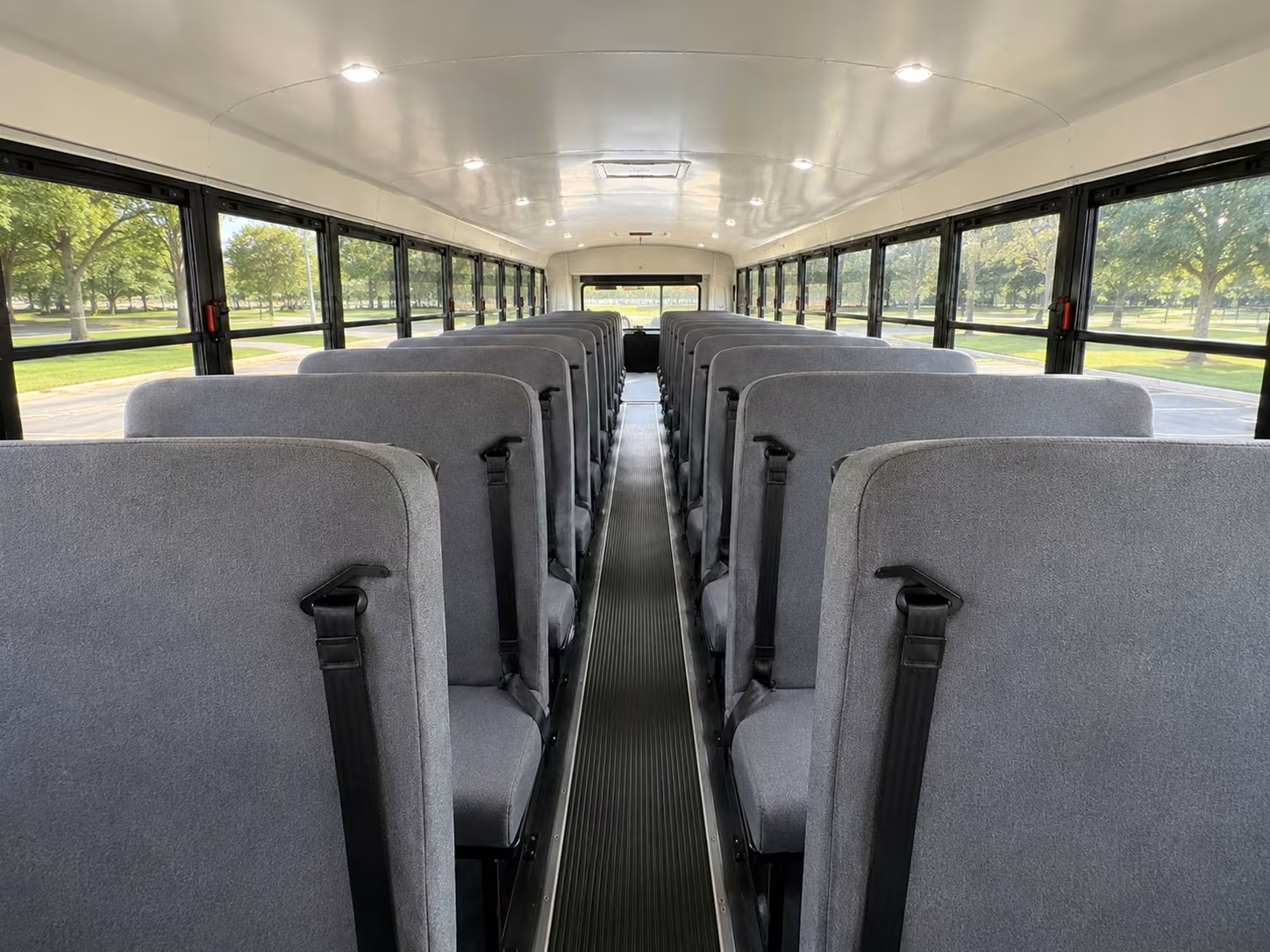 school bus inside