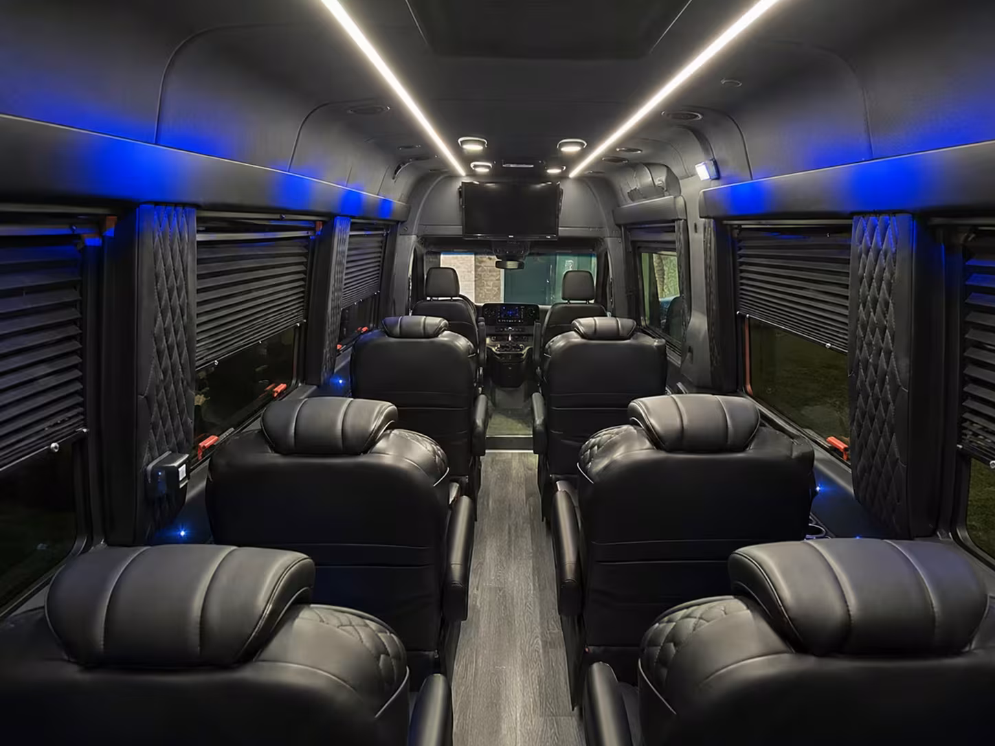 sprinter van with driver inside
